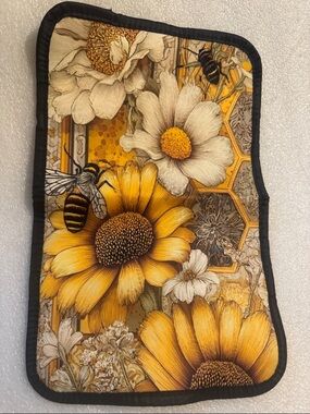 Sunflower & Bee Car arm rest box cover